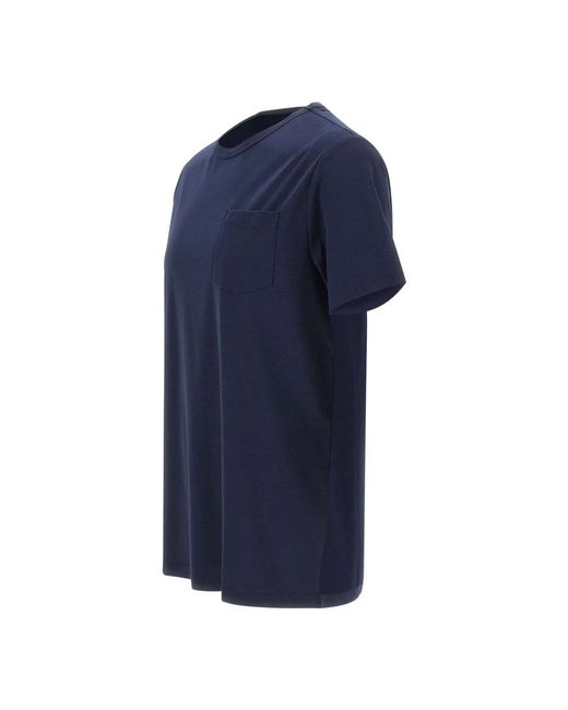 Sun 68 Solid Luxury T-Shirt in het Blue voor heren