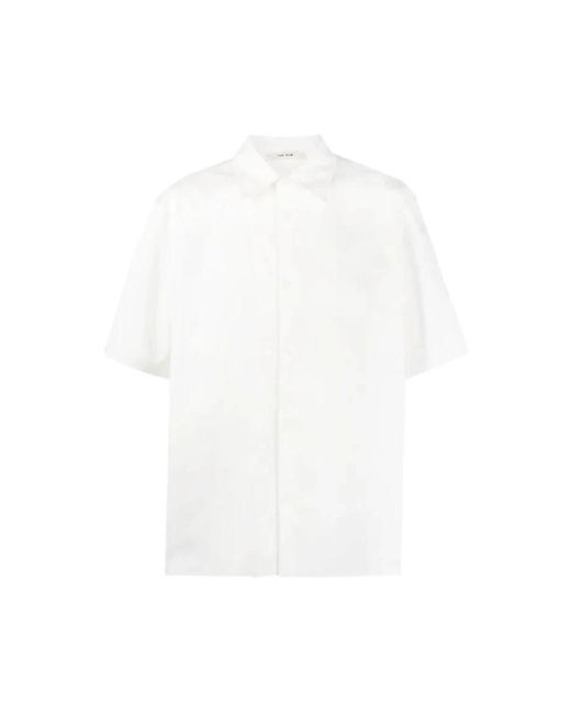 Camicia oversize a maniche corte di The Row in White da Uomo