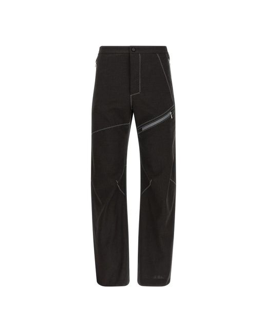 Kiko Kostadinov Black Straight Trousers for men