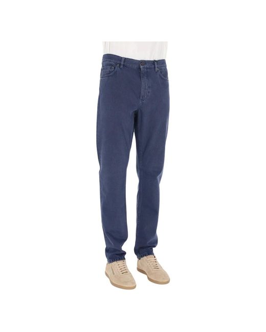 Zegna Blue Loose-Fit Jeans for men