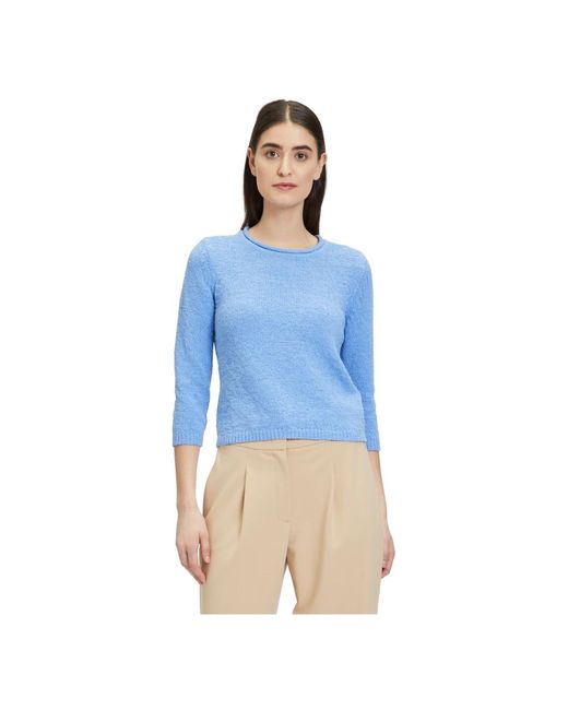 Betty Barclay Blue Grobstrick-pullover mit struktur,gemütlicher strickpullover mit struktur