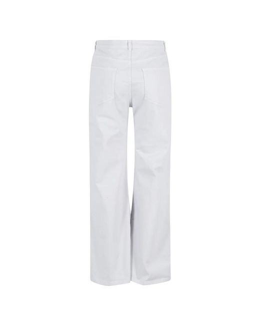 Seventy Broeken ,Blauw ,Flared Broeken in het White