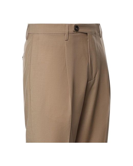 Michael Coal Natural Suit Trousers for men