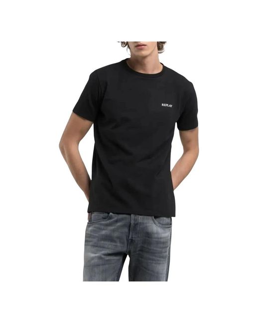 Replay T-Shirts in het Black voor heren