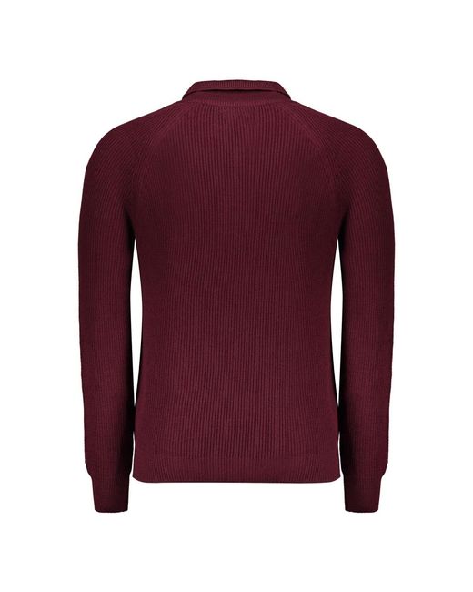 Moorer Purple Round-Neck Knitwear for men