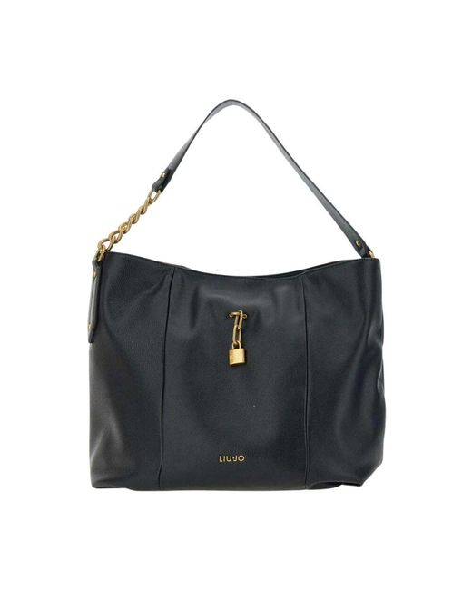 Liu Jo Black Schwarze Hobo Schultertasche
