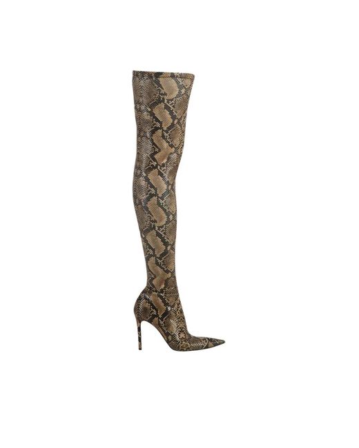 Stella McCartney Brown Over-The-Knee Boots