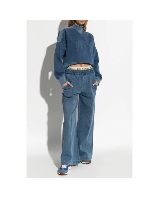 Loose-Fit Jeans Palm Angels de color Blue