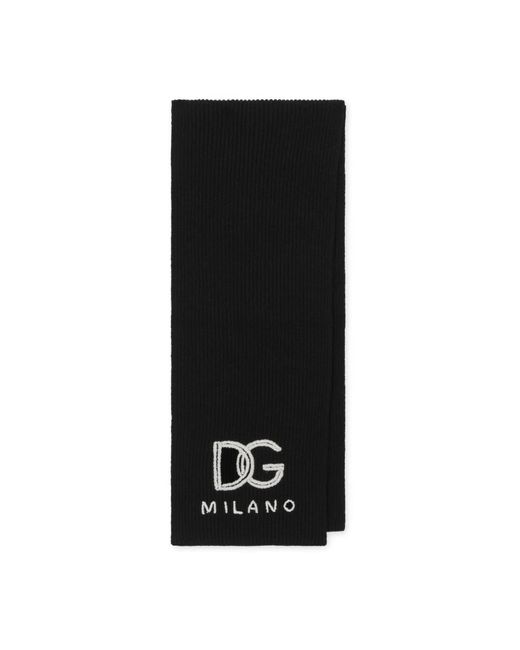 Dolce & Gabbana Black Winter Scarves for men