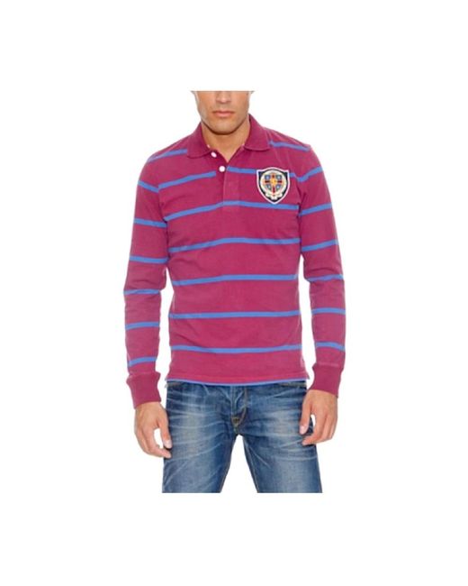 Pepe Jeans Red Long Sleeve T-Shirts for men