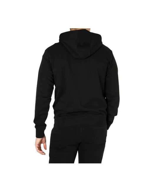 Ellesse Hoodies & Sweatvesten ,Zwart ,Zwarte Hoodie Met Patchlogo in het Black voor heren