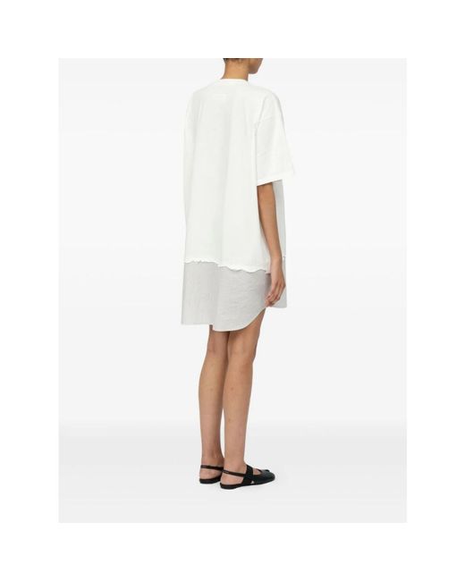MM6 by Maison Margiela White Short Dresses