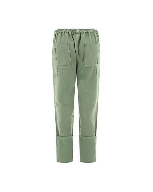 Max Mara Green Straight Trousers