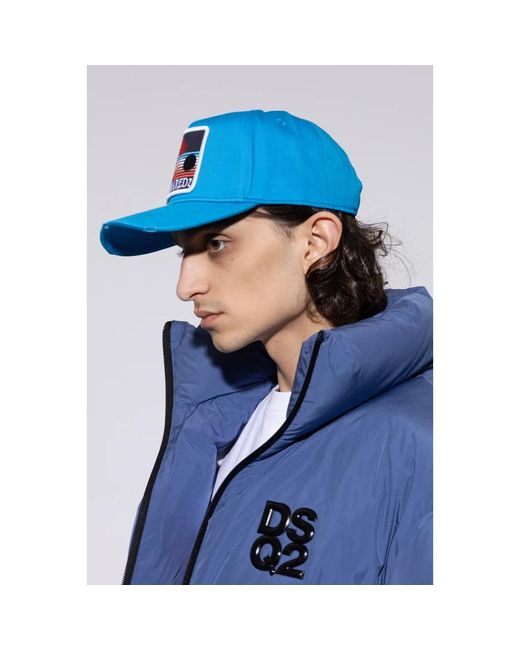 DSquared² Baseball Cap in het Blue voor heren