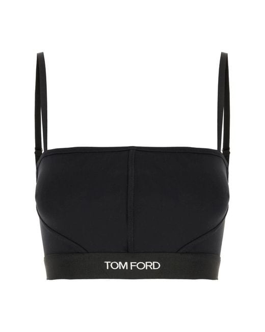 Tom Ford Black Sleeveless Tops