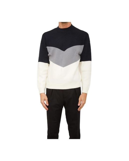 Emporio Armani Black Round-Neck Knitwear for men