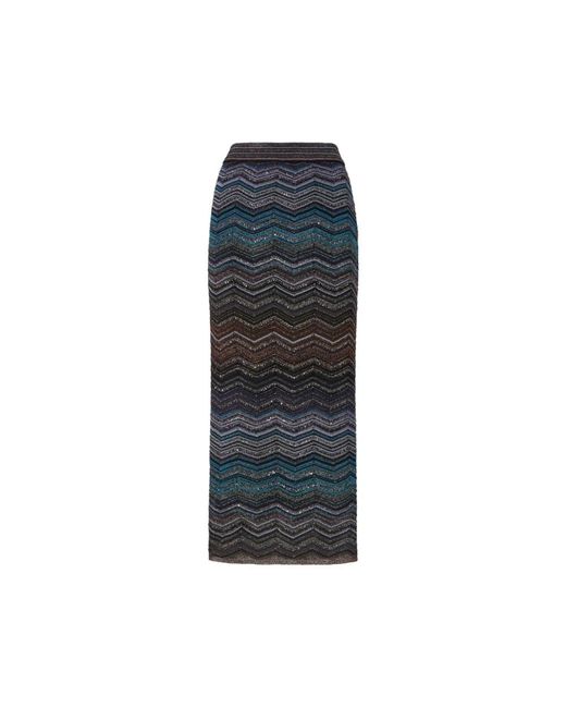 Missoni Blue Midi Skirts