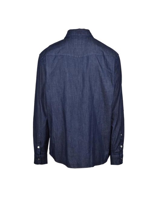 Dondup Blue Denim Shirts for men