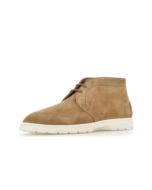 Tod's Natural Lace-Up Boots for men