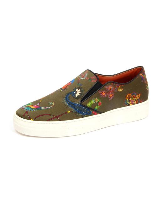 Etro Schoenen ,Veelkleurig ,Slip-On Sneakers in het Multicolor