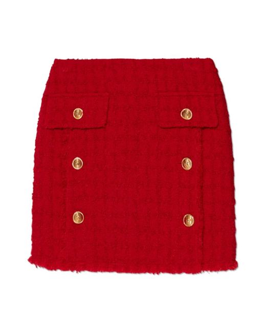 Versace Red Short Skirts
