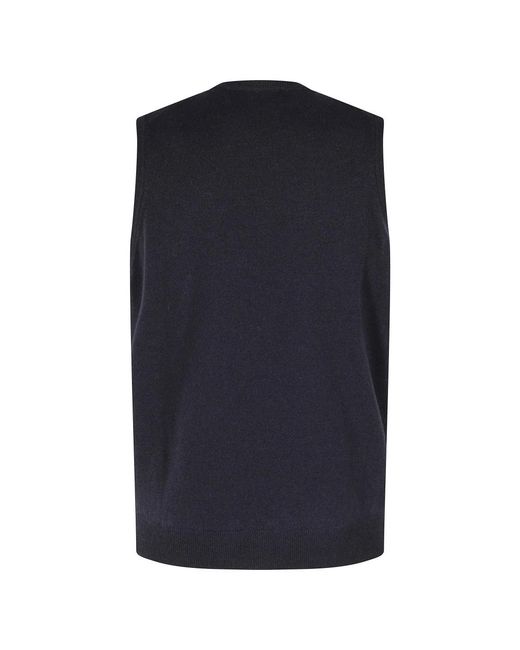 FILIPPO DE LAURENTIIS Blue Round-Neck Knitwear for men