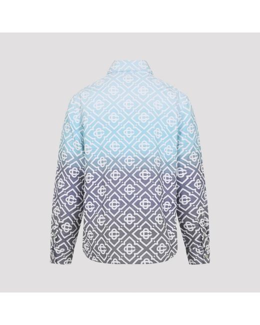 Casablanca Monogram Gradient Jacket in het Blue voor heren