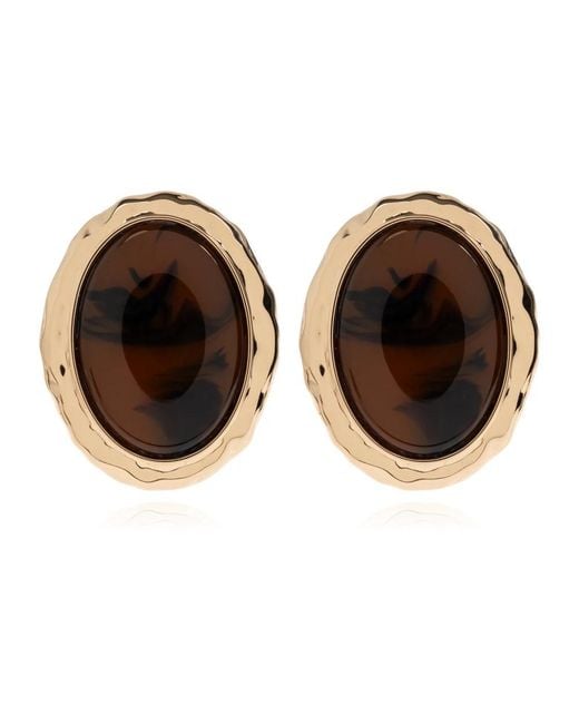 Self-Portrait Brown Earrings
