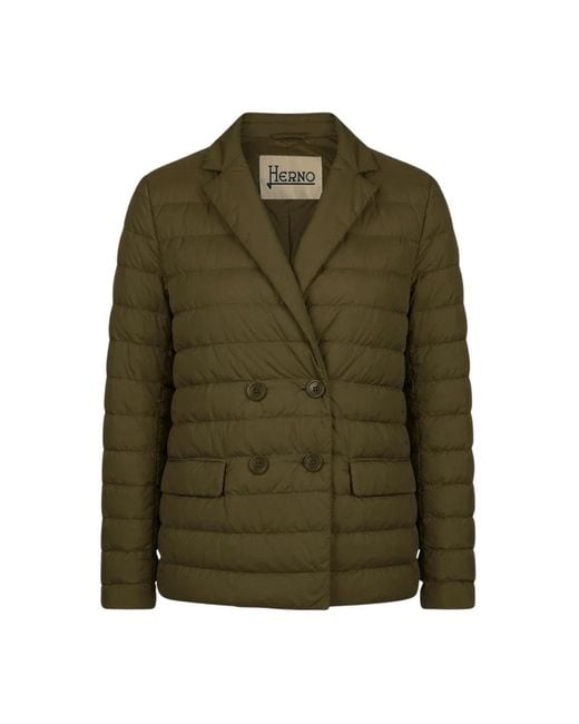 Herno Green Winter Jackets