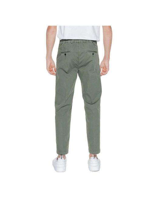 Liu Jo Grüne baumwoll leinen hose in Green für Herren