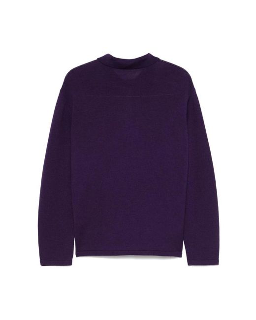 NAMACHEKO Blue V-Neck Knitwear for men