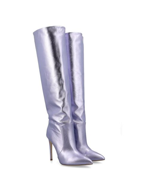 Paris Texas Purple Heeled Boots