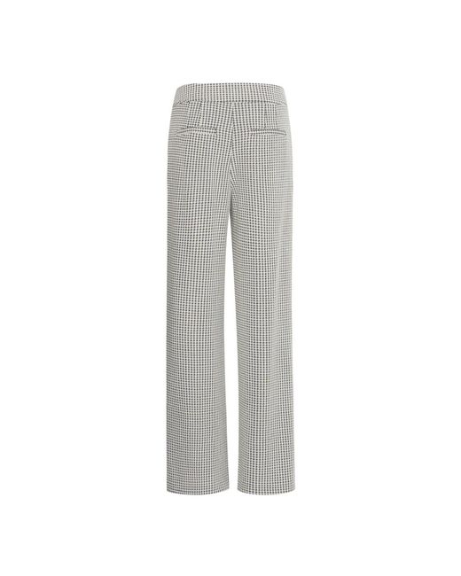 Ichi Gray Wide Trousers