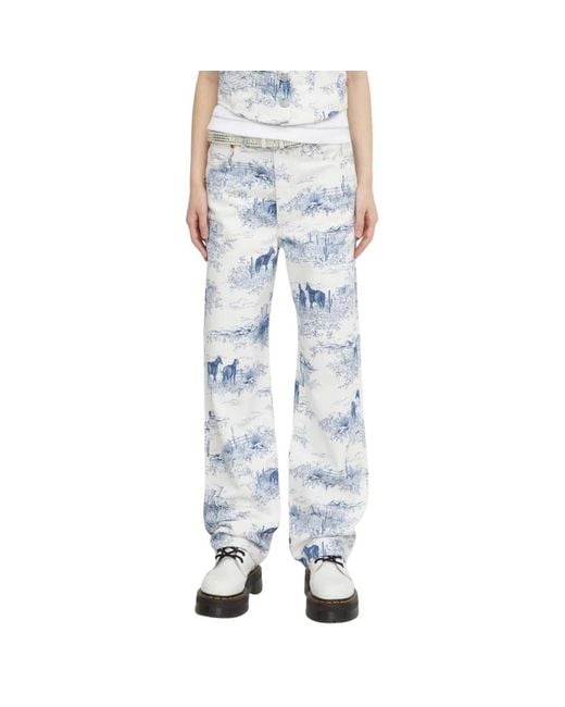 Levi's Ribcage Straight Ankle in het Blue