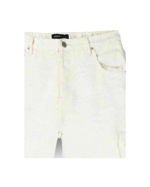 Shorts > denim shorts Purple Brand pour homme en coloris White