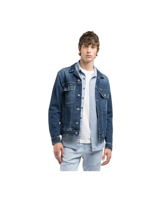 Replay Denim Jackets in het Blue voor heren