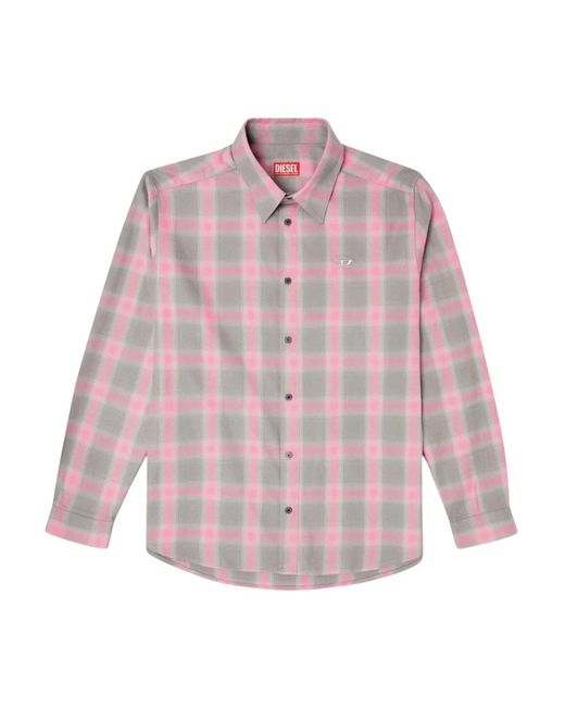 DIESEL Purple Casual Shirts for men