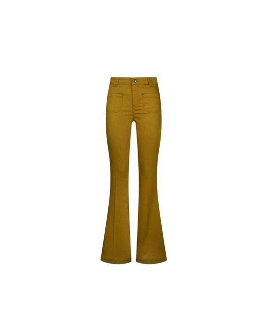 Liu Jo Yellow Flare Jeans