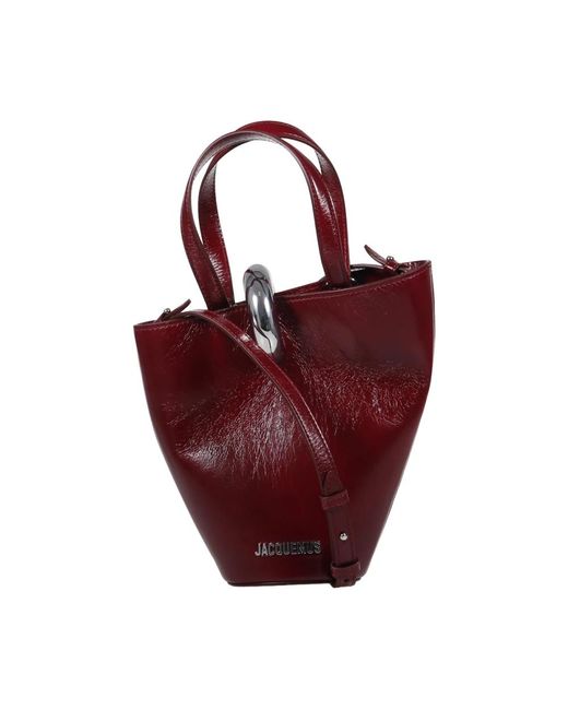 Handbags Jacquemus de color Red
