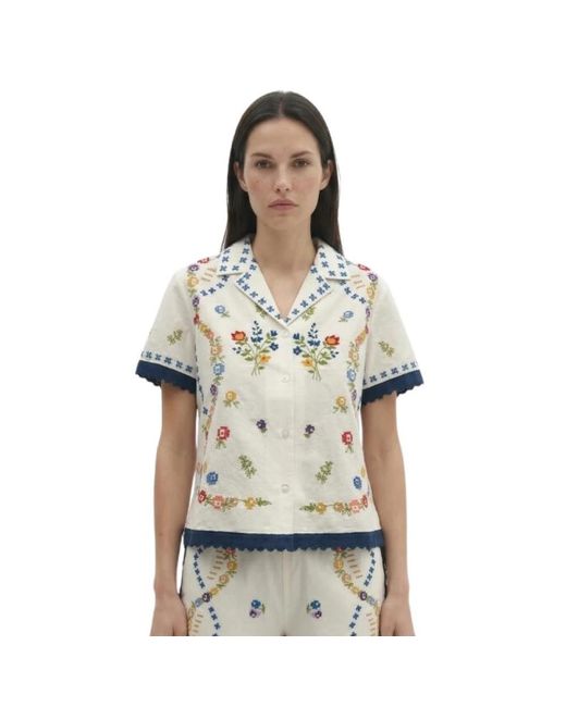 Berenice Castelli Blouse in het Natural