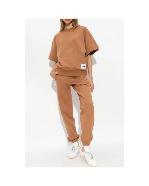 Jil Sander Brown Sweatpants