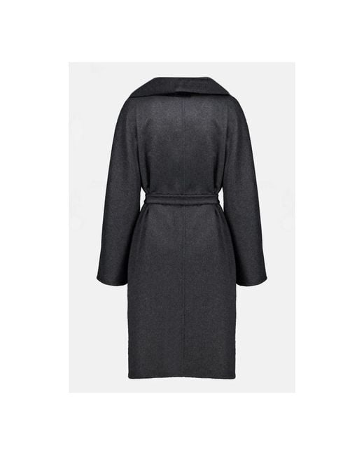 Max Mara Geknoopte Jassen in het Black