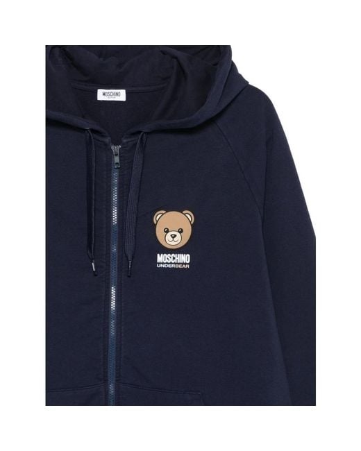 Moschino Blue Zip-Throughs for men