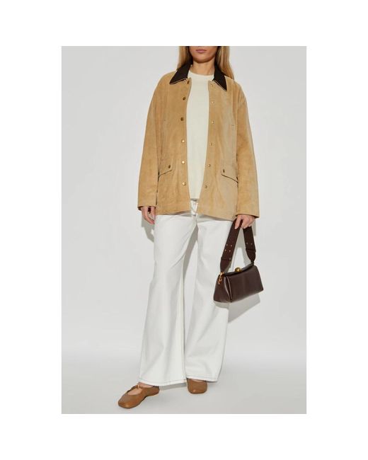 Rag & Bone Leather Jackets in het Natural