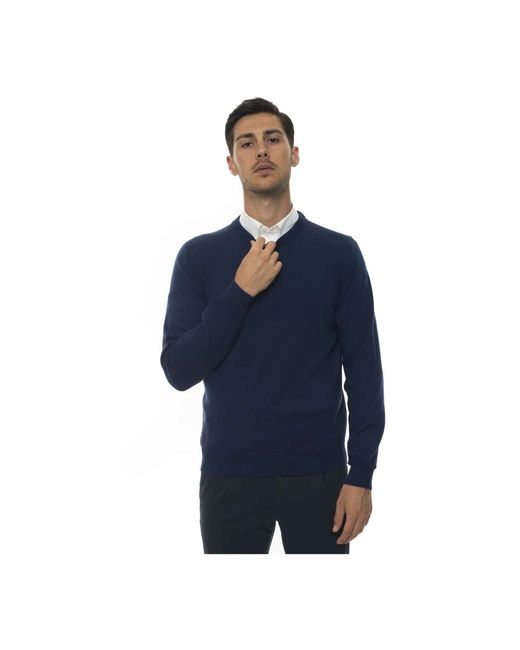 Kiton Truien & Vesten ,Blauw ,Kasjmier Luxueuze Kasjmier Trui in het Blue voor heren