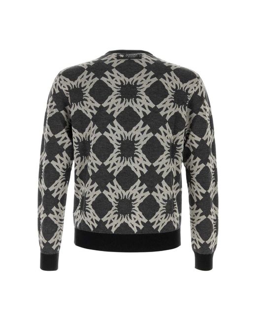 Amiri Pullover aus wollmischung mit stickerei in Black für Herren