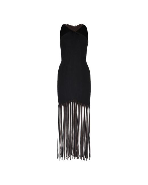 Bottega Veneta Black Jersey Top With Cut-Out Shoulders