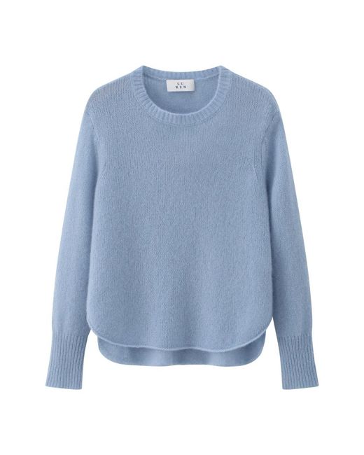 LU REN Blue Cashmere Knitwear