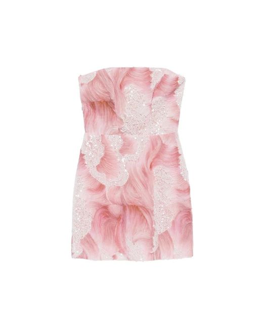 Party Dresses DE SANTIS de color Pink