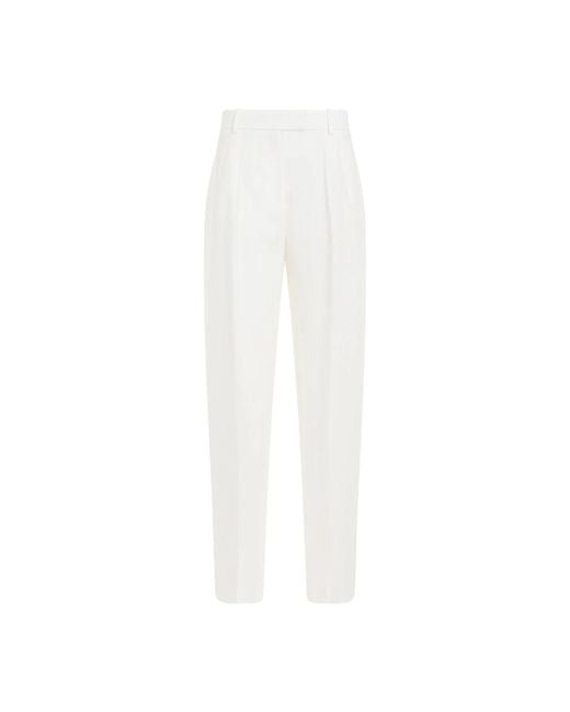 The Row Off- Linen Antone Pant in het White